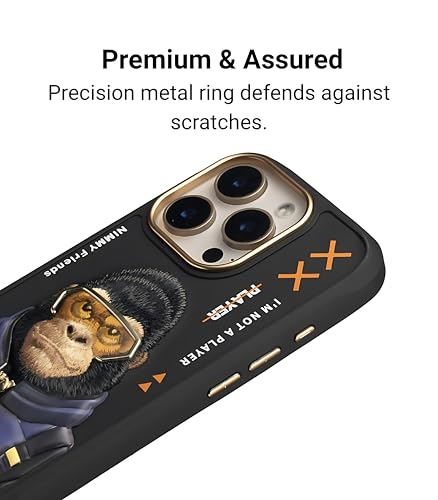 Image of Nimmy Glasses Cool 2.0 Series Case Cover for iPhone 15 Pro Max | Gorilla Design | Matte Finish | Slim Fit & Shockproof | Scratch-Resistant Back Cover (Gorilla)