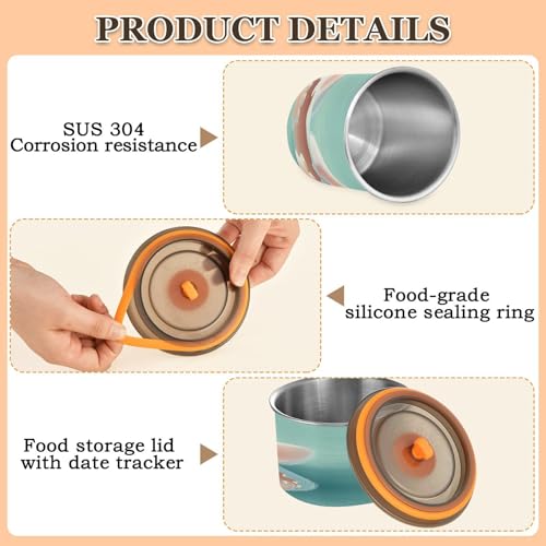 Contenedor hermético para café Qilmy acero 17oz miniatura 5