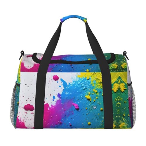 Sac de sport pliable avec fermetures éclair grand sac de voyage noir
