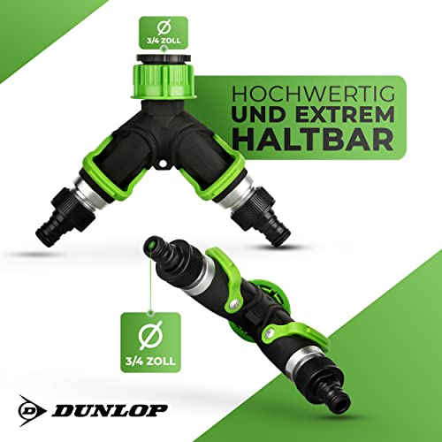 Dunlop Water distributor, infinitely adjustable 2-way valve garden hose distributor with quick coupling 3/4 inch tap adapter - Image 3