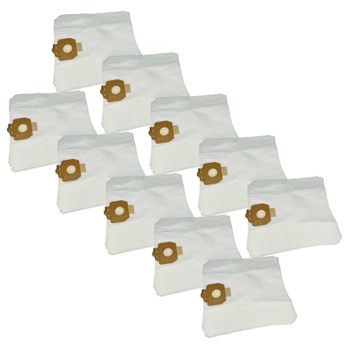 vhbw 50x Sacs compatible avec PowerPlus POWX 109, S 85, 322, 320, 3230 aspirateur - 43cm x 41cm blanc
