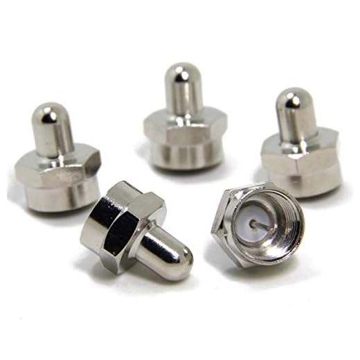 kabelanslutningar COAX F Typ Terminators Caps med 75 ohm Motstånd för oanvända f-kontakt Portar Jacks på TV-förstärkare Splitter Antenna Booster tråd (Standard : 20pcs)