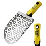 CKG Hand Sand Scoop for Metal Detecting with Ergonomic Yellow Handle, Metal Detecting Shovel for Beach Sand...