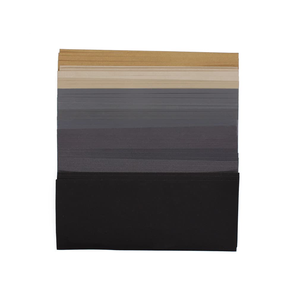 Feuilles abrasives 9 x 3,6 pouces 60 à 10 000 grains assortis papier abrasif sec et humide pour le ponçage automatique du métal, 50 pièces, mixte