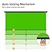 excelimage Pull-Down Green Screen Backdrop, 79”x75” Auto-Locking Chroma Key Panel with Wrinkle-Resistant Green Fabric for YouTube Videos, Music Videos, Photography, TIK Tok, or Gaming (Black Housing)
