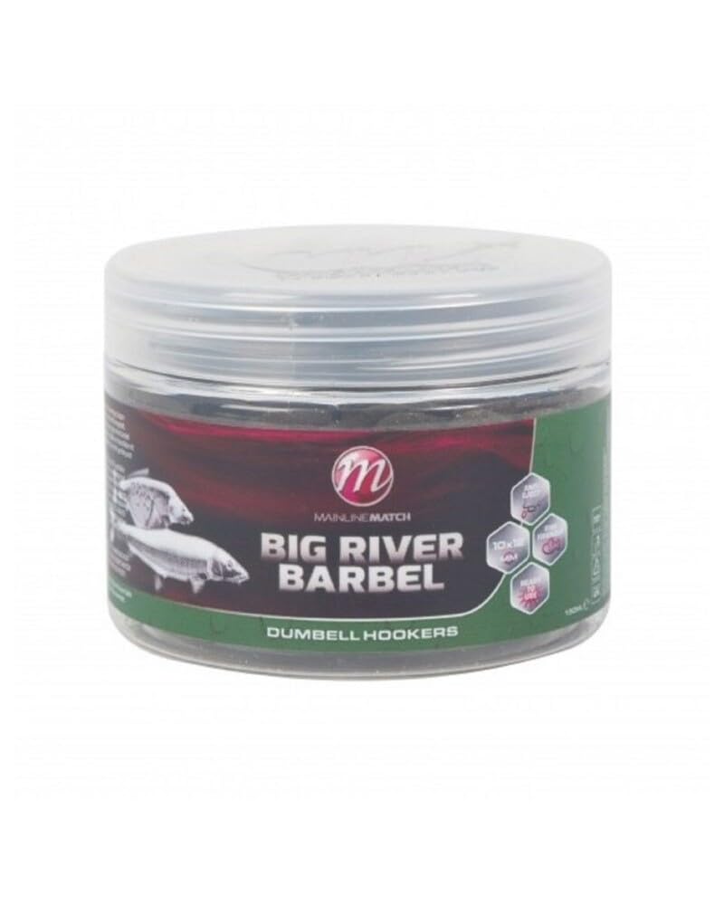 Mainline Big River Barbel Dumbell Hookbaits (12x15mm, 12 Pieces)