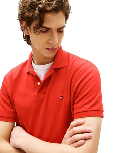 Tommy Hilfiger Men's Short Sleeve Casual Polo Shirts in Regular Fit with Liquid Cotton2