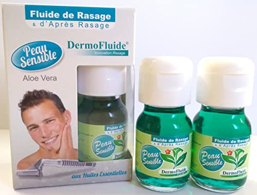 Pack Duo Peau Sensible Aloe Vera DermoFluide - Calme les Irritations et Rénovers l'Hydratation