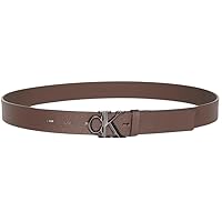Calvin Klein Uomo Cintura Buckle 3,2 cm con Fibbia con Monogramma