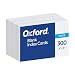 Oxford Index Cards, 4" x 6", Blank, White, 300/Pack (10002EE)