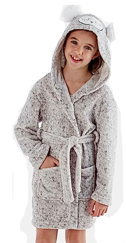 Peignoir à capuche hibou enfants en peluche 3D : cadeau idéal 3-4 ans