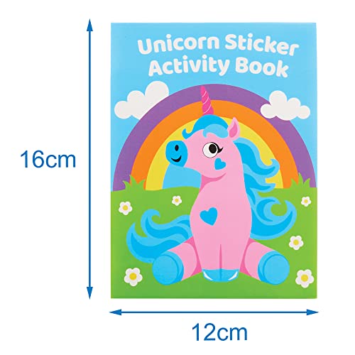 Baker Ross FX810 Unicorn Sticker Activity Books, Pack of 8, Sticker Book Party Bag Fillers for Kids, Pastel colors - Image 4