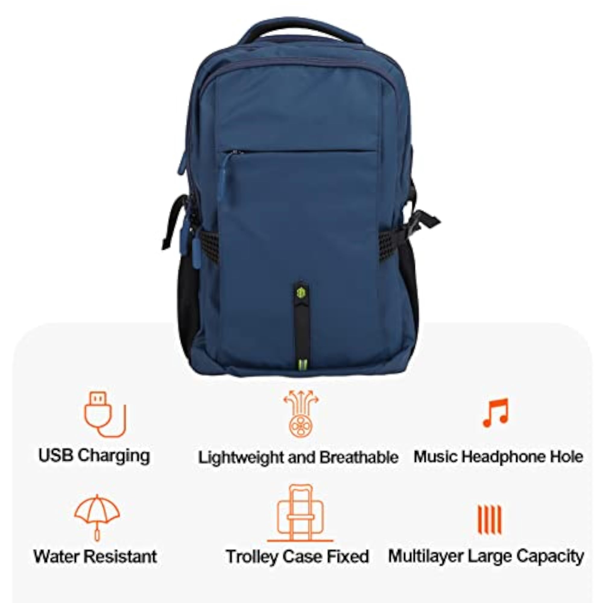 Durable Waterproof Anti-Theft USB Rechargeable Backpack for School
