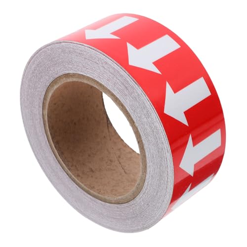 Autocollants de tuyaux fléchés rouges pour l’indication de direction en usine