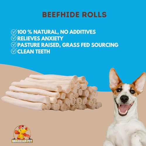 Natural Treats Rawhide Rolls Dog Chews Bones 6.5″ (18 Count) for Pups and Small Dogs Natural Treats Rawhide Rolls Dog Chews Bones 6.5″ (18 Count) for Pups and Small Dogs