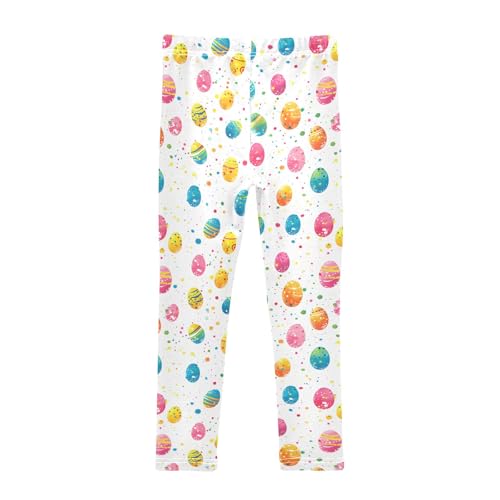 Splash Ink Egg Tile Girls Leggings Athletic Pants Tights Stretch Bottom2