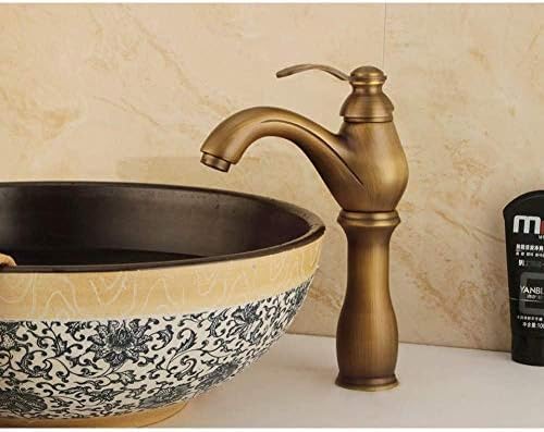 Robinet de salle de bain en laiton surélevé pour une vasque moderne et design