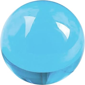 ECYC 1.96 inch Clear Crystal Ball, Decorative Glass Ball Crystal Solid Ball Glass Sphere Ornaments for Home Office Decoration Photo Prop, Lake Blue