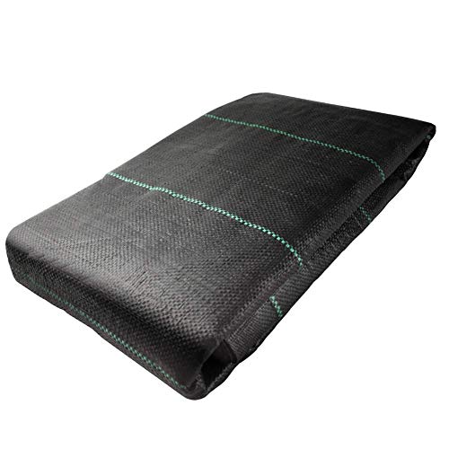 BeGrit, Tessuto per Il Controllo delle Erbacce, 1,5 m x 10 m, Resistente ai Raggi UV, Copertura per Terreni in Polipropilene, Membrana Portatile per paesaggi e Giardini