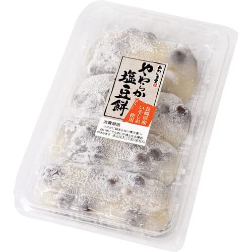 Amazon | あわしま堂 やわらか塩豆餅 4個入 | あわしま堂 | 大福 通販