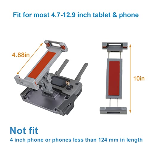 Hanatora 4.7~12.9インチ タブレットホルダーマウント DJI Mavic Mini、Mini SE、Mavic 2 Pro/Zoom、スパーク、Mavic Air/Proプラチナリモコン、アルミニウム製携帯電話アクセサリー用