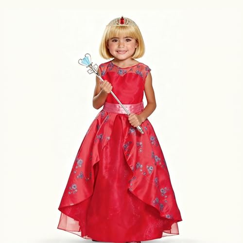 Princess Elena Crown Elena of Avalor Tiara and Red Necklace Princess Elena Halloween Costume Red & crown Jewelry Set of Costume for Halloween