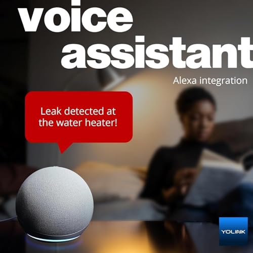 Image of YoLink Water Leak Starter Kit: Hub + 6 Leak Sensor 4 (105 dB Siren), LoRa Long-Range, App /SMS /Email Alerts, D2D Offline, 2 AAA Up to 5-Year Battery, Compatible with Alexa /IFTTT /Home Assistant