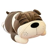 SEWOART Entzückendes Welpenkissen Kuscheliges Plüschkissen Form Eines Shar Pei Für Sofa Und Bürogebrauch Als Kreatives Hundespielzeug Oder Schlafkissen