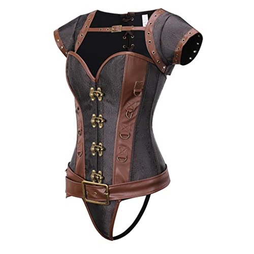 Corset de palais européen gilet quatre pièces en acier-os corset gothique - 3