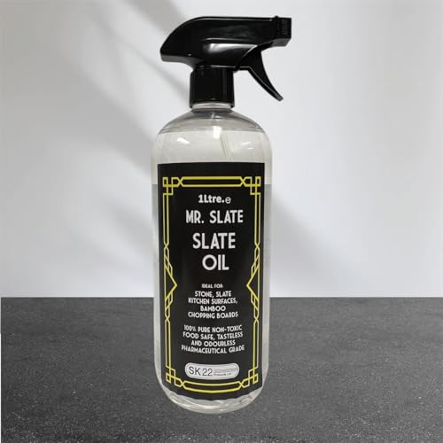 Mr Slate. Slate Oil Cleans and Polishes Slate Surface Ideal for hearths fireplaces floors etc. (1 litre)