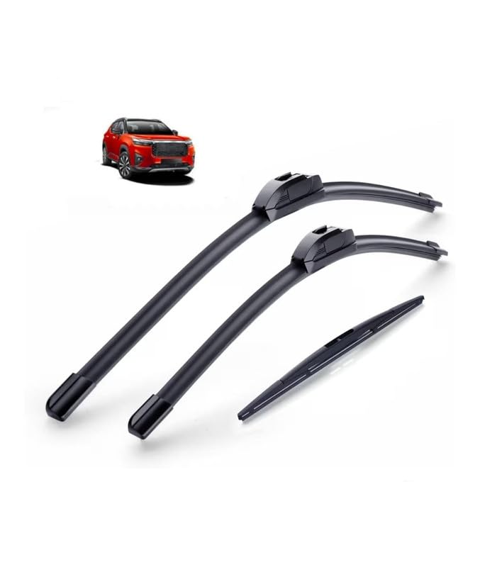 Frameless/Soft Wiper Blades and Rear Wiper Blade Compatible with Honda Elevate (24"14"12"Front Rear Wiper Blade Set)-image-49