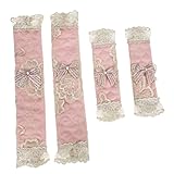 DONFAMDS 2組 冷蔵庫ドアハンドルカバー 可能で耐汚染性 キッチン家電用保護スリーブ 指紋防止 肌に優しい素材で冷蔵庫 オーブン 食洗機対応