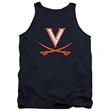 University of Virginia Official Primary Logo Unisex Adult Tank Top,Navy, Large