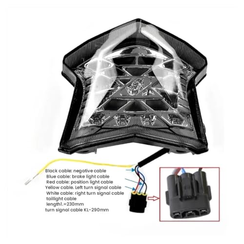 Intermitente y luz trasera LED universal moto para Z650 y NINJA 3