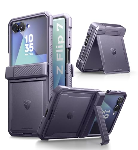 Coque Samsung Galaxy Z Flip 7 antichoc Dexnor blindée et élégante en coloris Fantôme Violet