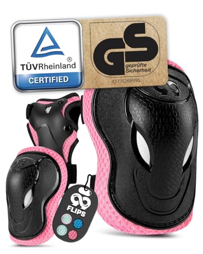 99FLIPS Protection Roller Enfant Garcon - Patin a Roulette Fille, Coudiere - Protection Enfant Velo, Protege Genoux Skate - Trotinette Freestyle - Grind S/M...