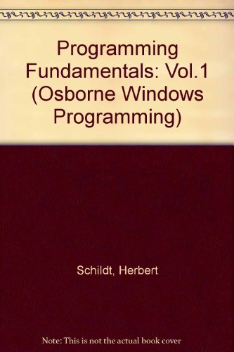 Programming Fundamentals (Osborne Windows Progr... 0078819903 Book Cover