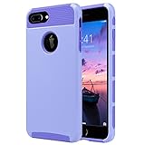 iPhone 7 Plus Case, ULAK Knox Armor Slim [Dual Layer] Protection [Scratch Resistant] Hard Back Cover [Shock Absorbent] TPU Bumper Case for Apple iPhone 7 Plus [5.5 inch]- Purple