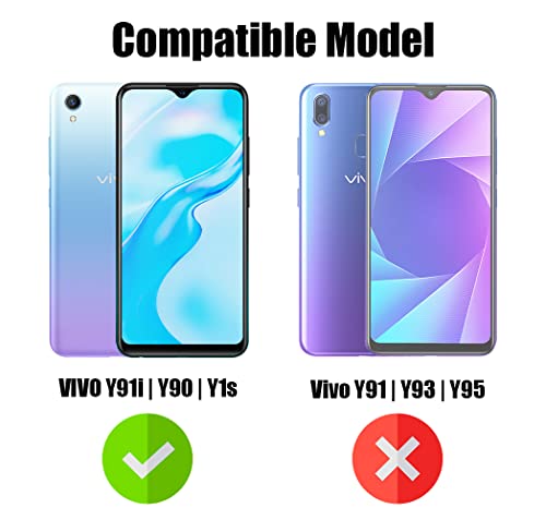 Image of Jkobi Back Cover Case for Vivo Y91i (Silicone Crystal Clear | Pure Camera Protection | Soft and Flexible for Charger and Headphone sockets | Shockproof Bumpers | Transparent)