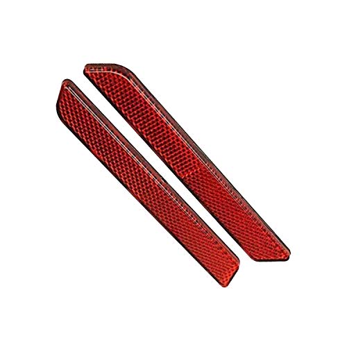 (エスネット) ドレスアップ 立体 ステッカー 汎用 両面 テープ 付き 社外品 スリム シール 安全 SN-239-RF バッテリー 車 (レッド S 15cm×1.8cm)