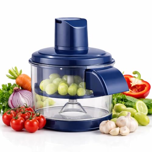 Image of Rechargeable Garlic Peeler Machine | Fruit & Vegetable Peeling | Gift for Wedding & Housewarming | Used for Cherry Tomato Amla, Potato | 50W, 5 Blade Design | Skin Remover for Home Kitchen