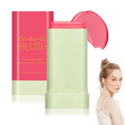 Blush Cream for Cheeks,Face Matte Contour Blush Makeup,Buildable Shimmer Facial