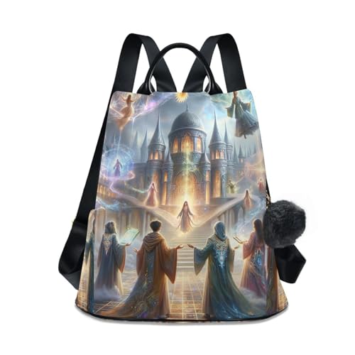 Sac à dos femme Magic School doté d'une fermeture éclair antivol