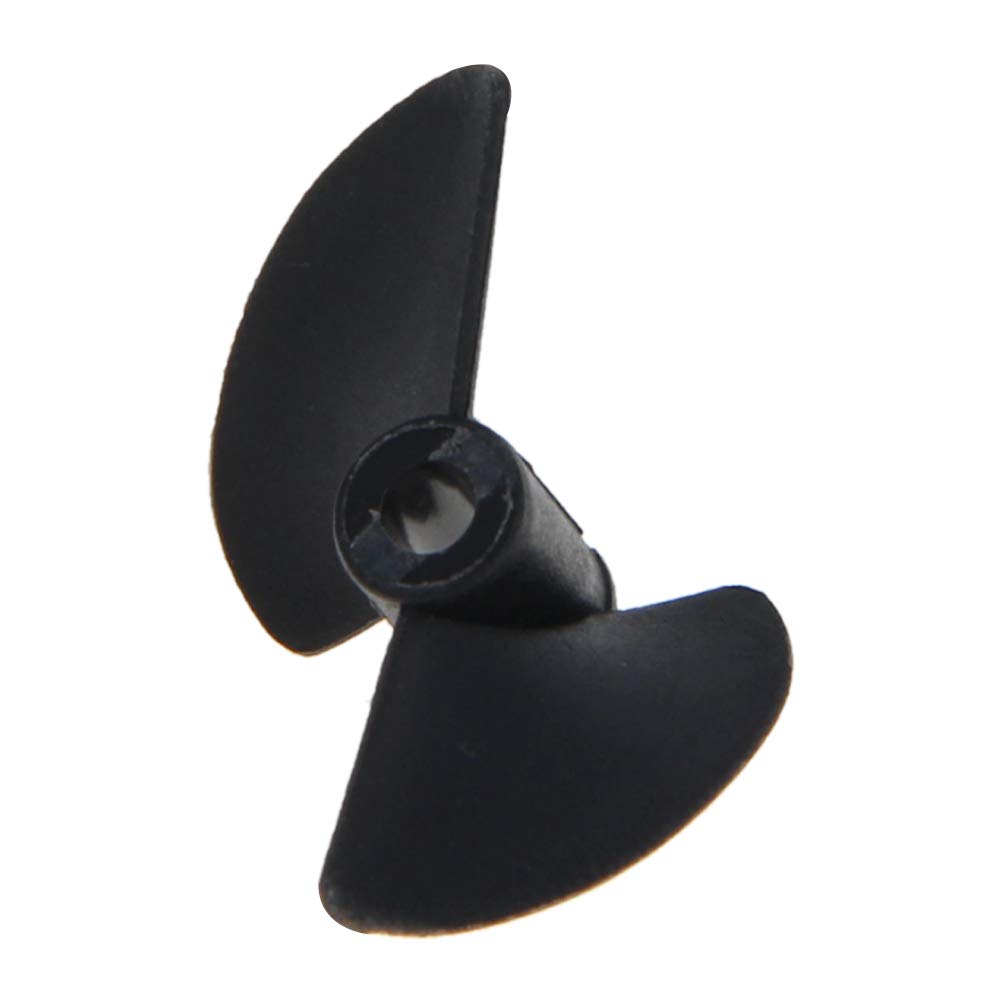 Fielect 1Pc 2 Blades CCW Propeller for Ship Model Rc Boat Propeller Model Black Plastic Paddle 30mm Diameter 1.4 Pitch 3.18mm Hole Dia