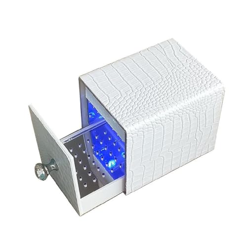 Boîte pour outils de maquillage anti-poussière et protectrice à lumière bleue intégrée