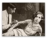 Lone Star Art Tattooed Lady Bizarre Strange Weird Vintage Photo - 11x14 Unframed Print - Perfect Tattoo Parlor Decor Under $15