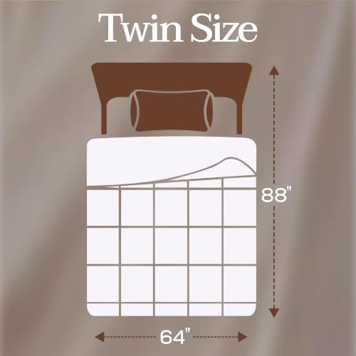 Image of Utopia Bedding Twin Comforter, Duvet Insert, White, 64 x 88 Inches