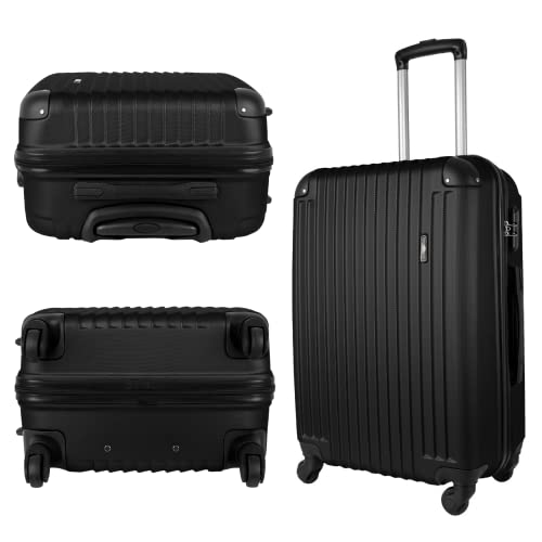 Kit de Malas de Viagem Pequena e Média Fibra Rígida 4xRodas 360°