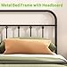 Kujielan Metal Bed Frame - Structurally Stable Heavy Duty Steel Slat Supported Queen Bed Frames,No Box Spring Needed for Easy Removal and Transport.
