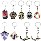 SIALMSIANI New 2026 Hot Game 2 Keychain Dota2 Butcher Pudge Butterfly Weapon Keyring Immortal Dragon Talon Hook Metal Key Chain Fans Gift Jewelry Fashion Trendy Accessories Creative For Women And Men